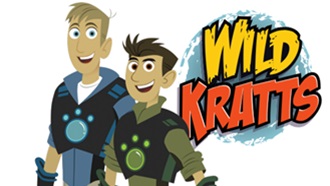 Wild Kratts brothers with logo